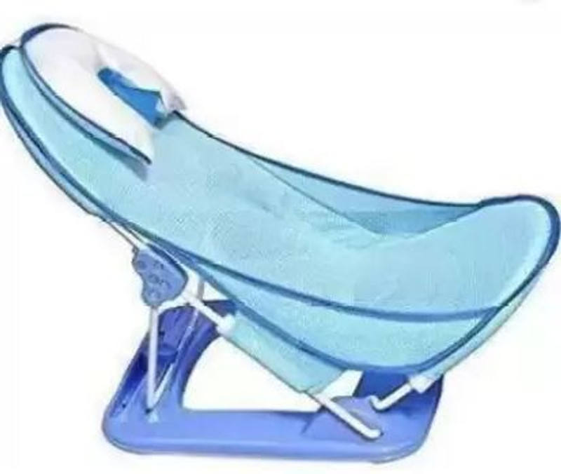 GANNI Plastic Baby Bath Chair for Infants & Newborn Babies | Anti-Slip & Soft 0-18M Baby Bath Seat(Blue)
