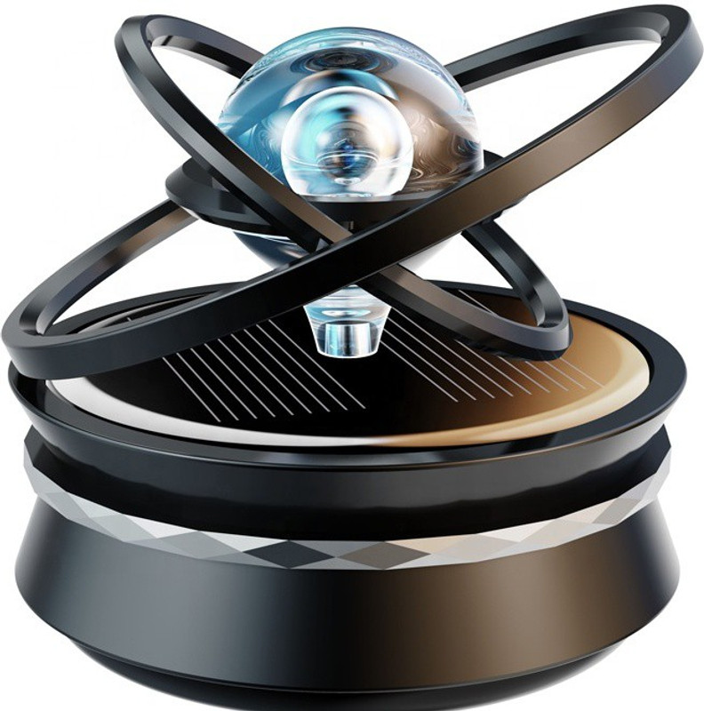 RIDERBOLT Double-Ring Ball Car Black Air Purifier(Pack of 1)