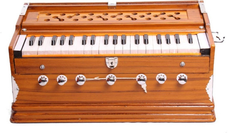 SG MUSICAL TBT8 3.25 Octave Hand Pumped Harmonium(Three Fold Bellow, Bass Reed, Male Reed)