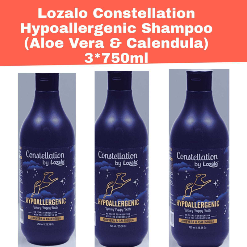 Lozalo Hypoallergenic Aloe Vera & Calendula Dog Shampoo(1500 ml)
