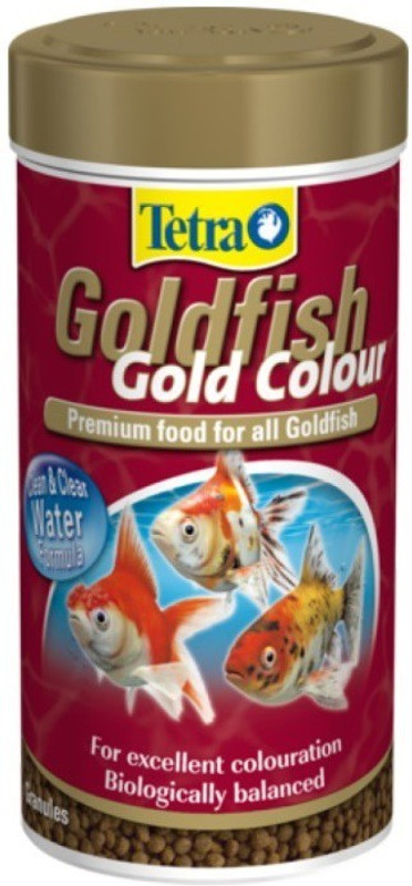 TETRA Goldfish Gold Colour 75g/250ml | For Excellent Coloration | (Tetra Pellet) | 0.075 kg Dry Young Fish Food