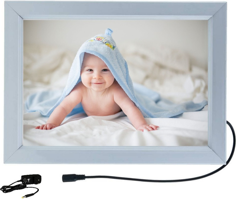 ANSHUL INTERNET CUTE BABY 18 inch ALUMINIUM LED FRAME(Silver)