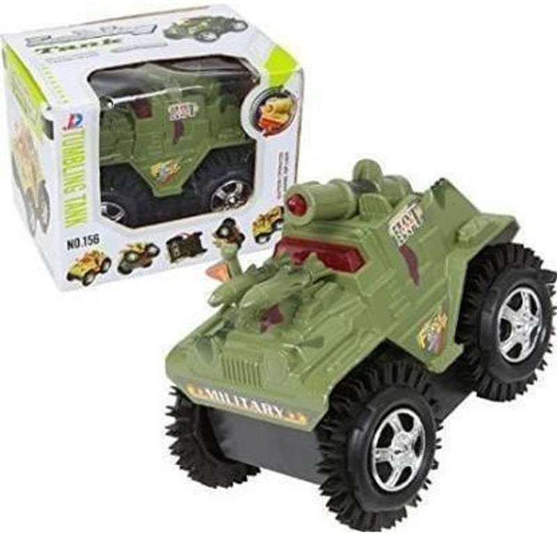 tryzens Mini Tumbling Military Tank (Multicolor) (Multicolor) (Multicolor) (Mini )(Multicolor, Pack of: 1)