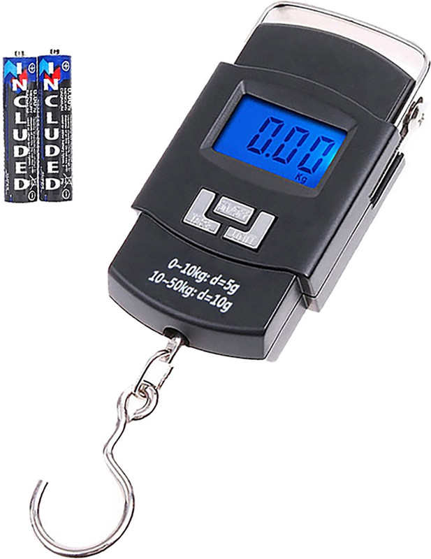 Jeevan jyoti agency Hanging Luggage Weighing Scale-Digital Luggage Scale With Metal Hook Hanging J70 Weighing Scale(Black)