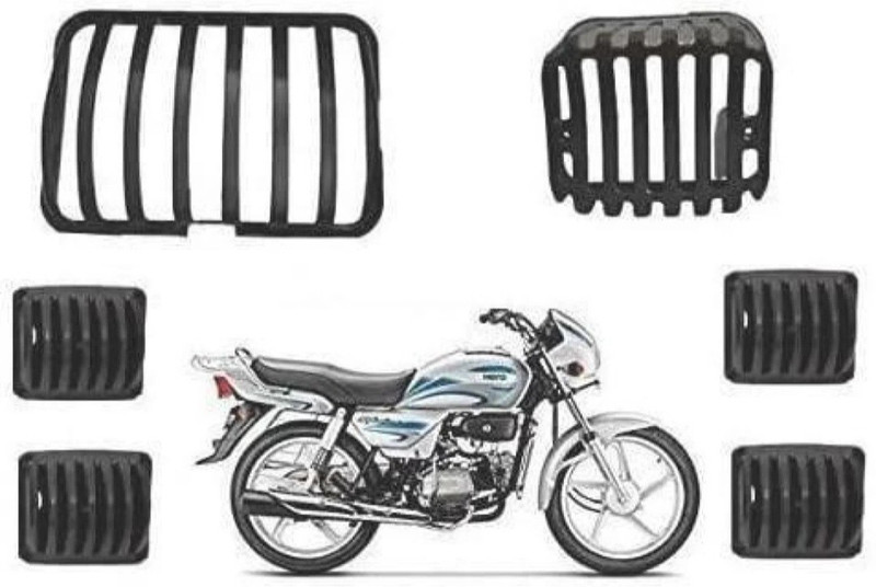 Buras NEW BEST QUALITY PLASTIC INDICATOR AND HEADLIGHT GRILL Bike Headlight Grill(Black)