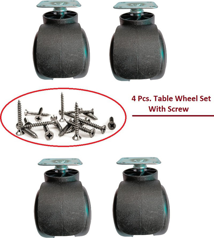 Biway Orange Plate Wheels Appliance Furniture Caster(Pack of4)