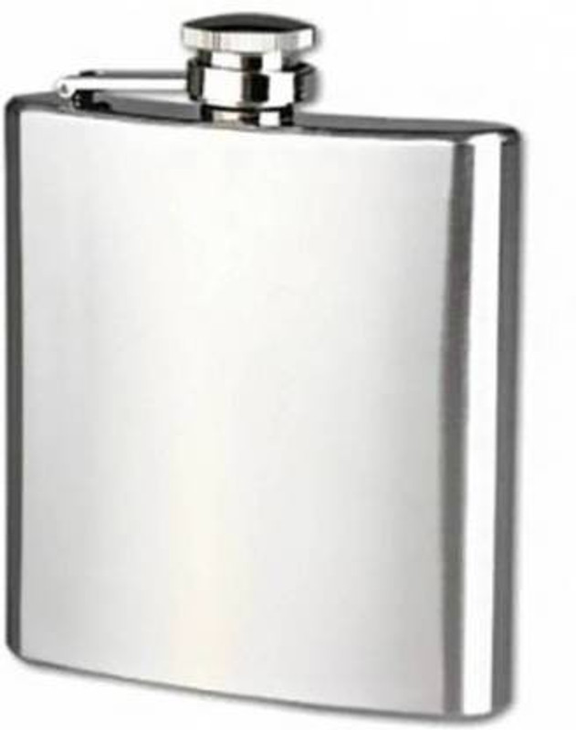 Pratimoksh hip Flask For Storing whiskey Portable Hand Hip Flask,for beer,whiskey,water stainless steel Hip Flask(220 ml)