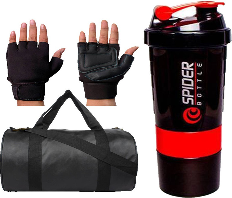 Snipper BLKLEATHERGBLYCBLKGGREDSS Fixed Weight Dumbbell(4 kg)