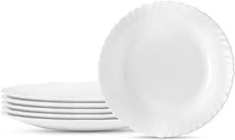 DULARIYA Plates/Restaurant, Family Party and Kitchen Use (7.5") pack of 6 Quarter Plate(Pack of 6)