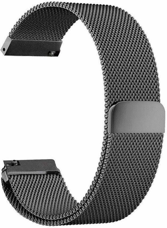 Speeqo Magnet Steel Loop Strap for Apple Watch 42mm 44mm, Series/6/ SE/ 3/ 5/ 4/ 6/ 7/ Smart Watch Strap(Black)