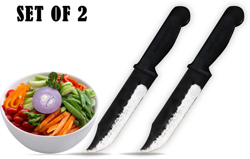 POLYGUARDS 2 Pc Iron Knife Set Premium Quality Kitchen Kinfe Point Edge - For Home/Kitchen/Restaurant Uses -