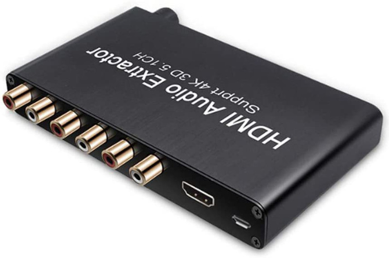 Tobo HDMI Audio Extractor 5.1CH 4k Amplifier Analog Converter TD-543H 32 inch Blu-ray Player(Black)