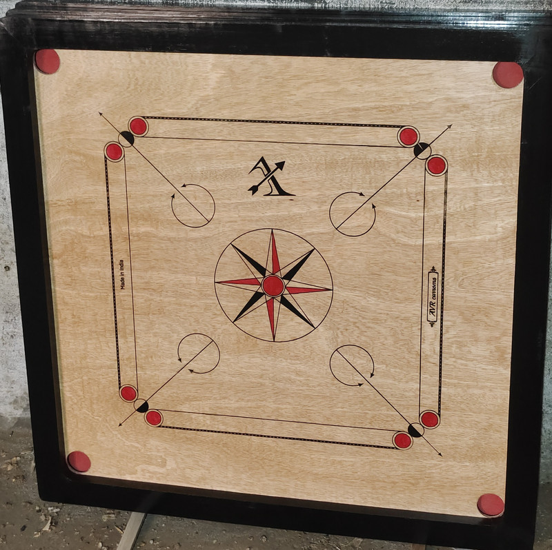 StandardBoard Standard Board 32.5 cm Carrom Board(Black)