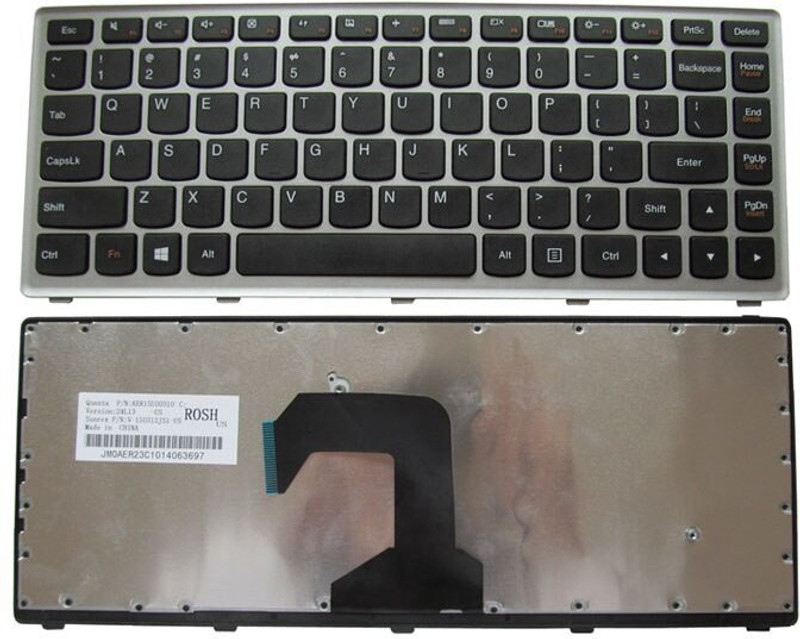 BLSM Compatible With S300 S400 S405 US Silver Laptop Keyboard Replacement Key