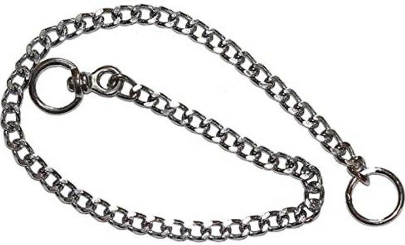 Pups&Pets Dog Collar Chain, Brass Dog Collar for Medium Size Dogs Dog & Cat Collar & Chain(Medium, Multi Color)