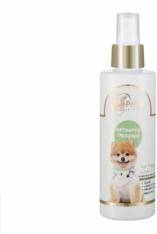Pet Life Antiseptic Freshener Spray For Dog Odor Eliminator,Dog Coat Smell, All Dog Breeds Deodorizer(200 ml, Pack of 1)