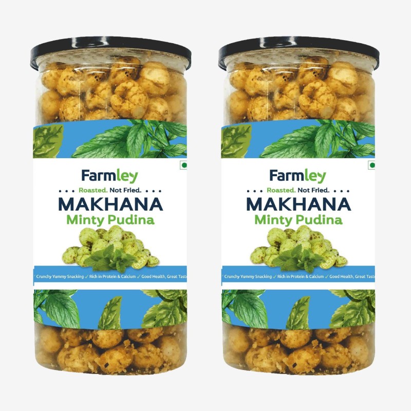 Farmley Minty Pudina Roasted & Flavored Makhana Jar
