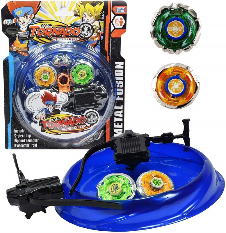 pflegen Speed top Toys for Kids|System Set with&of and 2 launchers(Multicolor)(Multicolor)