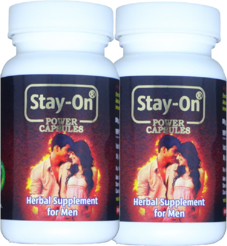 Stay-On Power Capsules Herbal Supplement For Men (Pack Of 2 X 30 Capsules)(Pack of 2, 60 Capsules)