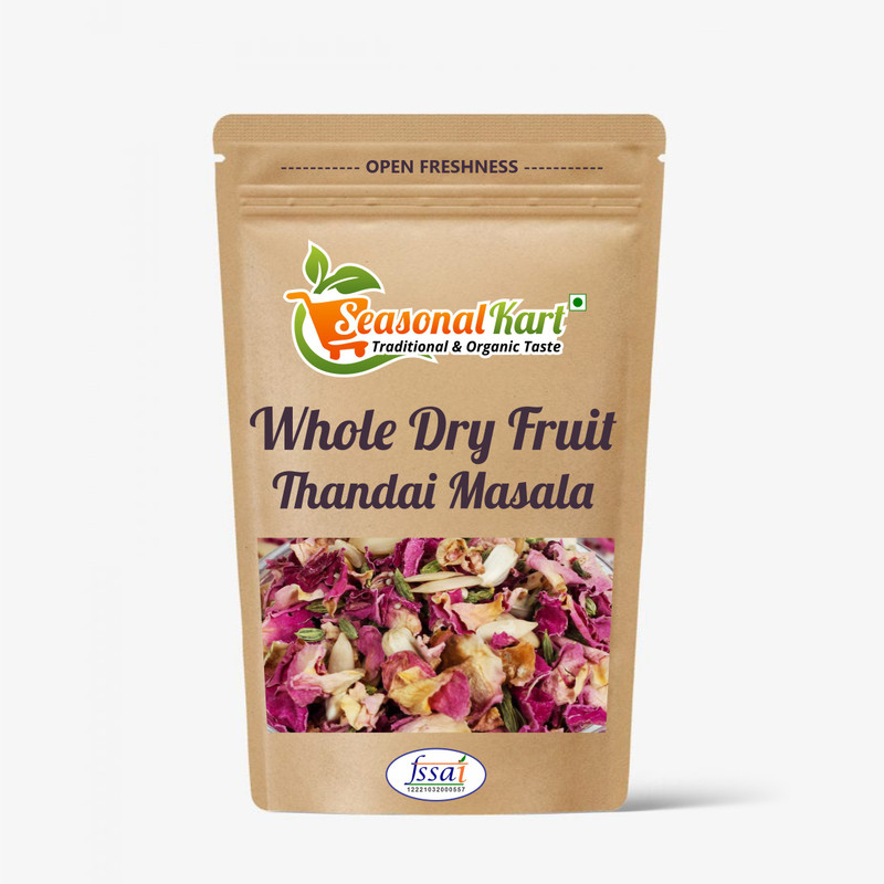 Seasonal Kart Whole Dry fruits mix Thandai Fresh & Natural No Essence & Color Summer Drink(400 g)