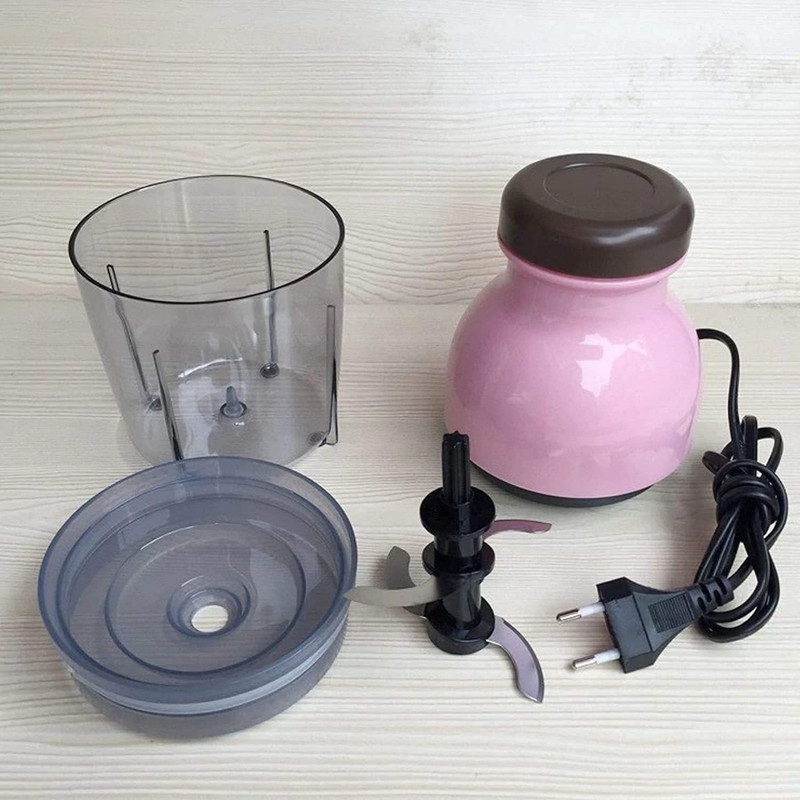 SHOPOBOX Mini Electric Food Grinder Vegetable Fruit Mixer Blender Chopper Juicer 230 W Food Processor(Pink)