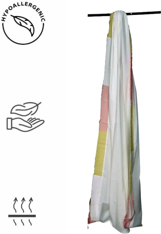 herbal baby Organic Cotton Cradle Cloth with Natural Dyes(White)