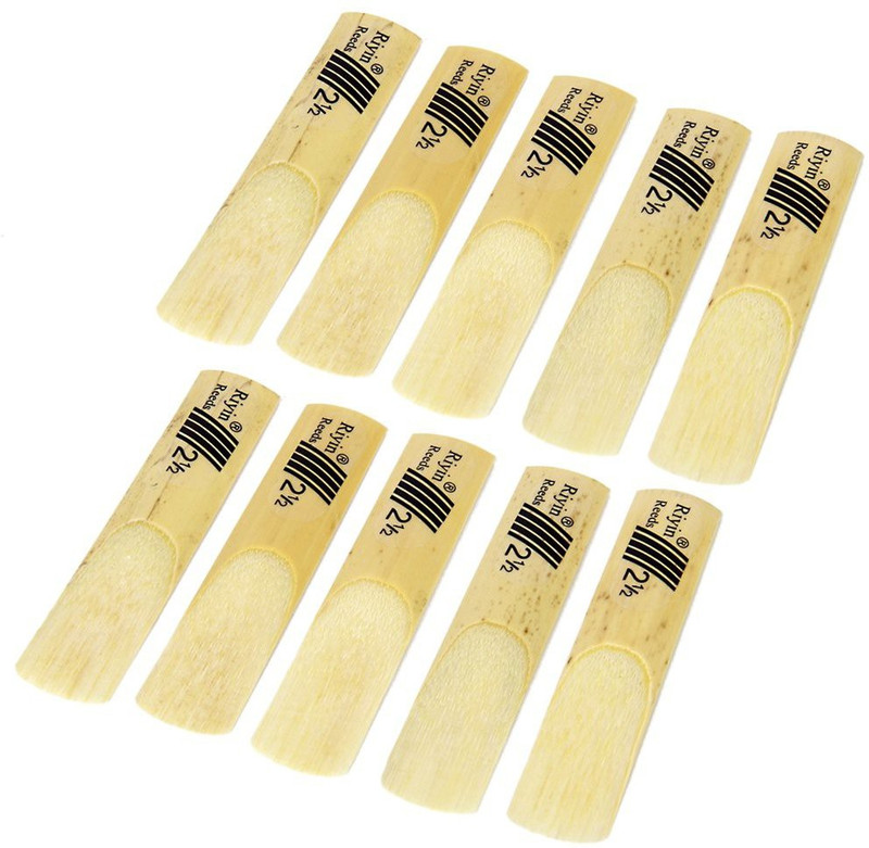 Maxxlite B019H1DQD0 10pcs Alto Sax Saxophone Reeds 2.5 Reed, Alto bE Reeds Lade Bamboo Reed
