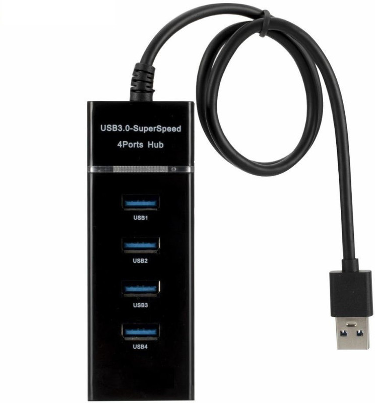 Etake 3.0 USB HUB 4 Port 3.0 USB HUB High-Speed Portable Mini-Hub 3.0 Super Speed USB Adapter(Black)