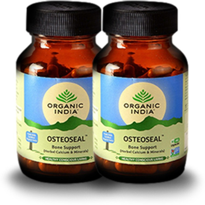 ORGANIC INDIA Osteoseal 60 Capsules Bottle- (Pack Of 2)(Pack of 2, 120 Capsules)