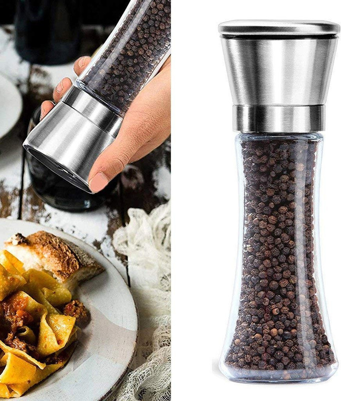 chapo chapo Stainless Steel Squeeze Mill(Silver, Pack of 2)