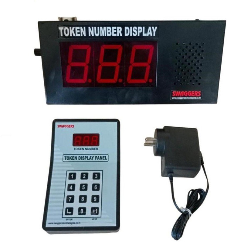 KK MART Prime Digital Indian Token Display Machine Token Display system with Voice Hindi & English Language Indoor PA System(75 W)