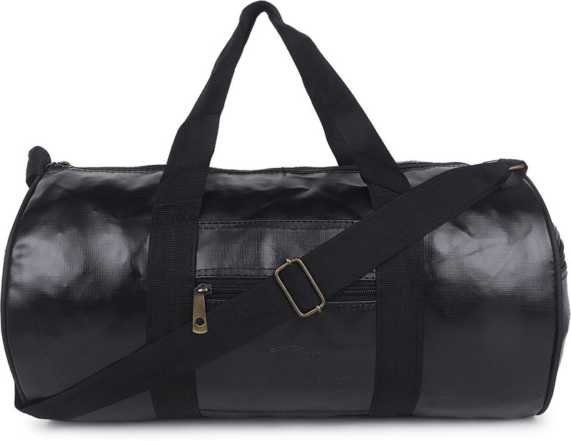 VISTA CROSSBOW LEATHER GYM and SPORTS BAG FOR GIRLS & BOYS(Black, Kit Bag)