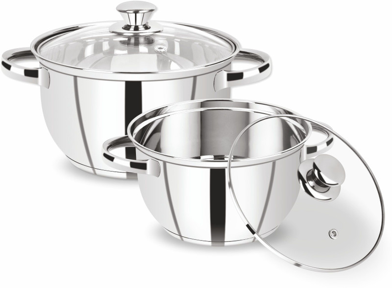 Renberg Steelix Plus Induction Bottom Cookware Set(Stainless Steel, 2 - Piece)