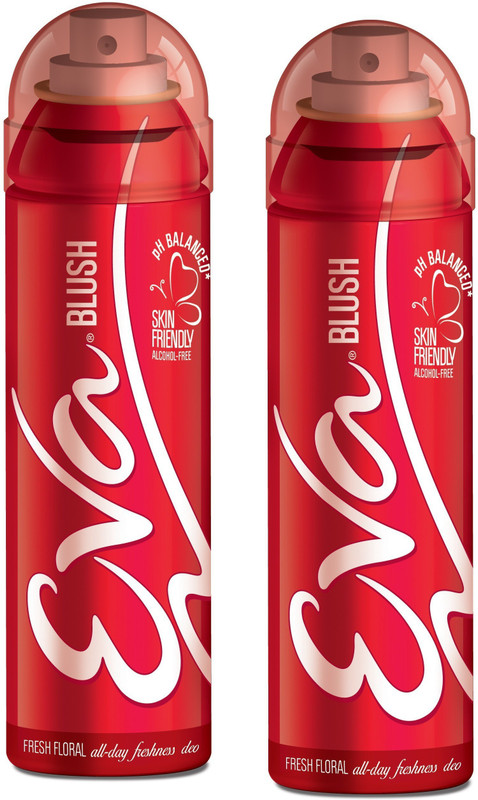 EVA Deodorant Spray, Blush, 125ml (Pack of 2) Deodorant Spray  -  For Women(125 ml, Pack of 2)