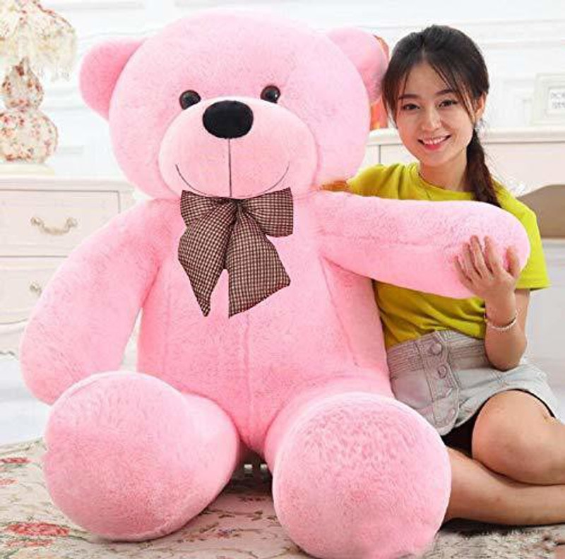 msy 3 FEET PINK TEDDY BEAR FOR GIRL TEDDY BEAR NEW SRYLE TEDDY (90cm) pink  - 90 cm(Pink)