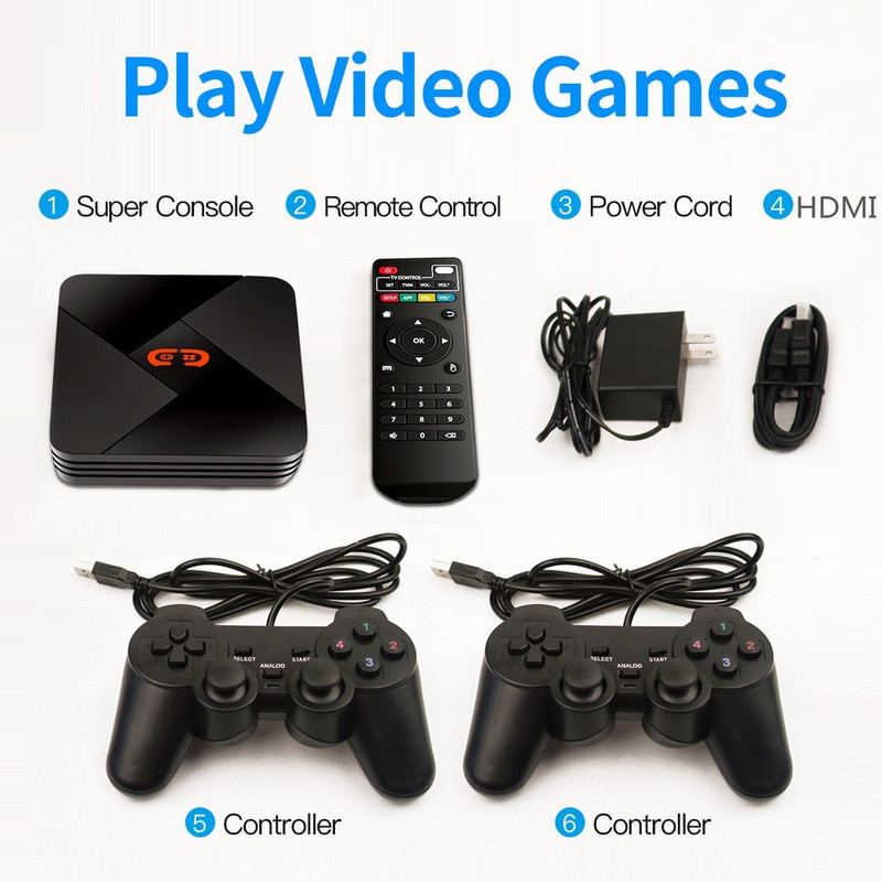 Clubics 4k Hd Smart Tv Gaming Set 50000 Games With 2 Remote - Gamebox G5 Limited Edition(Code in the Box - for PC)