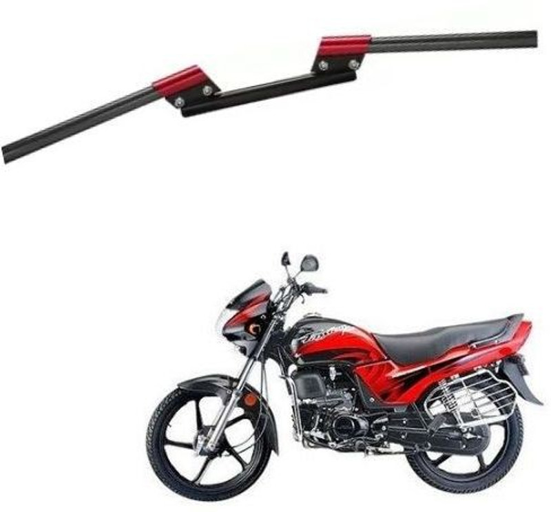 AUTOGARH Universal Red Black Stylish Handle Bar for Hero Passion Handle Bar(Red)