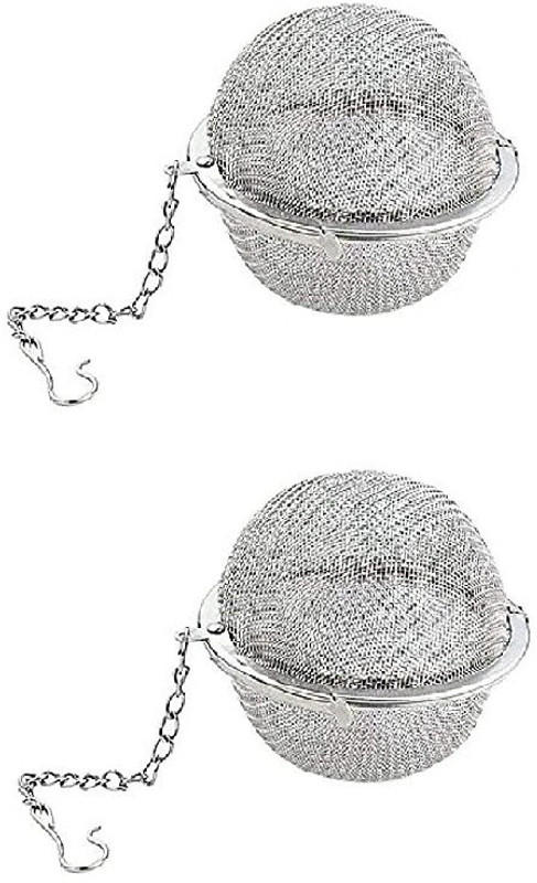 TOMATUS Infuser Ball Reusable Extended Chain Hook for Loose Leaf,Spices (Mix) Tea Strainer(Pack of 3)