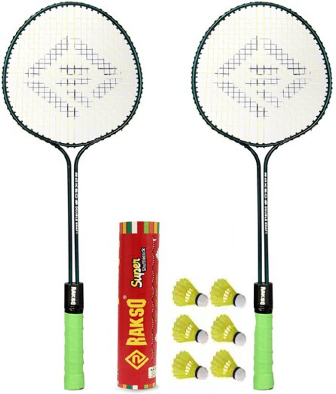 Rakso Badmintion double wrad 6_pcshuttle plastic Badminton Kit