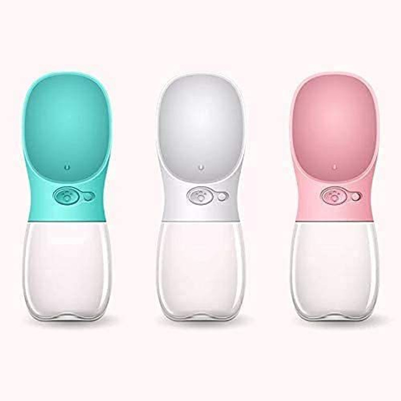Twinflo Plastic Pet Bowl & Bottle(350 ml Multicolor)