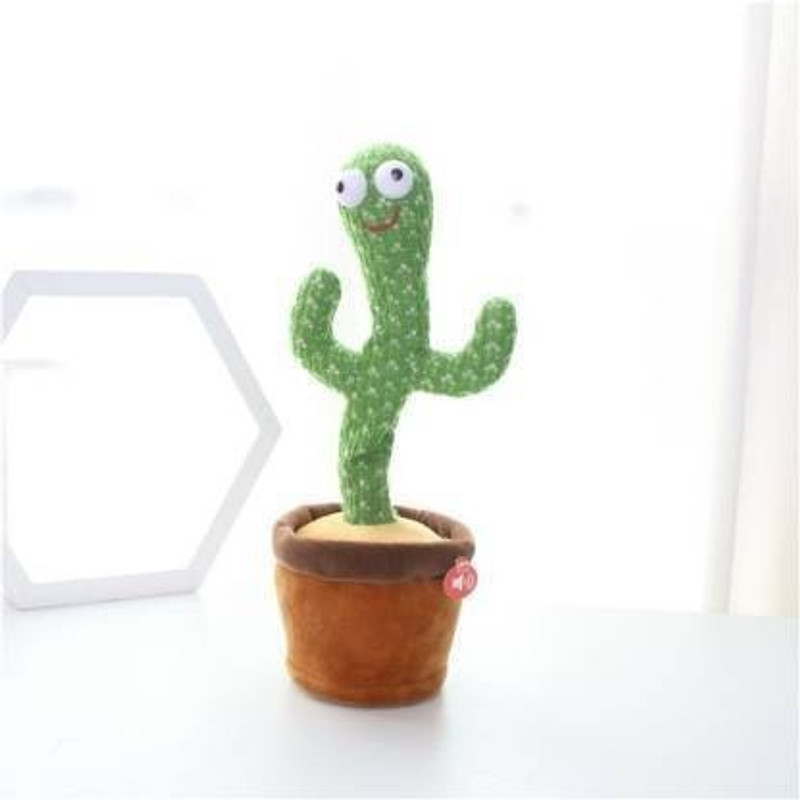 F A S T F R I E N D S Soft Dancing Cactus Talking Dancing Cactus Toy Repeat+Recording+Dance+Sing Wrig(Multicolor)