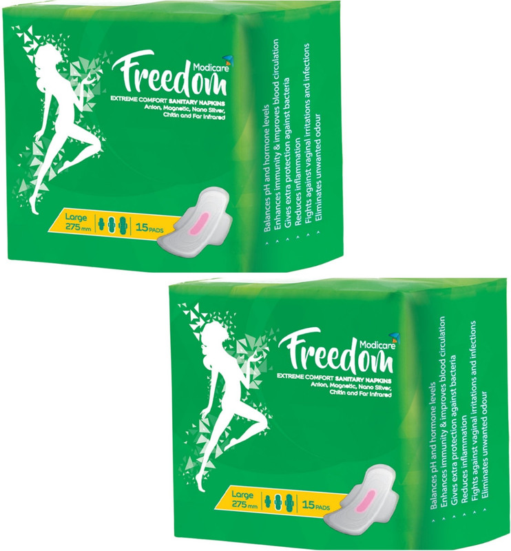 FREEDOM EXTREME COMFORT -XL-15PADS Sanitary Pad(Pack of 15)