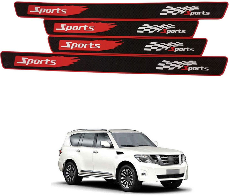 PECUNIA Rubber Car Bumper Guard(Multicolor, Pack of 4, Nissan, Patrol)