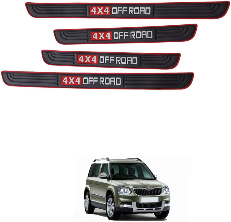 XZRTZ Door Bumper Entry Guards Sill Scuff Cover Panel Step Protector C465 Matte, Glossy Skoda Yeti Side Garnish