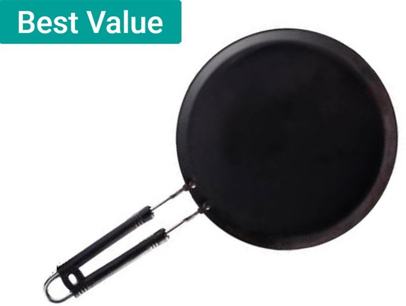 Navghar 2 mm thick heavy Quality Dosa Tawa/Tawa Tawa 25.55 cm diameter Tawa 25.4 cm diameter(Iron)