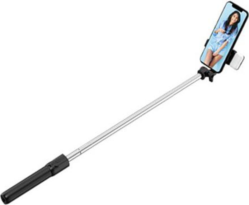 Zohlo New Wireless Bluetooth Selfie Stick Foldable Mini Tripod Remote Control Bluetooth Selfie Stick(Black, Remote Included)