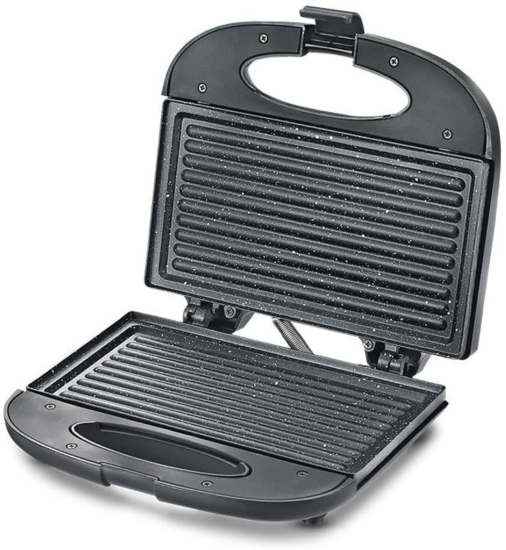 Prestige PGFSP - Spatter Coated Non-stick Sandwich Toasters With fixed Plate Grill Sandwich Maker(Black)