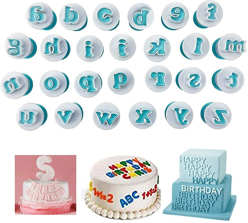 Ochtend Mold Decorative Tools for Birthday Cake Cookie Fruit Vegetables - 26PCS Cookie Cutter(Pack of 26)