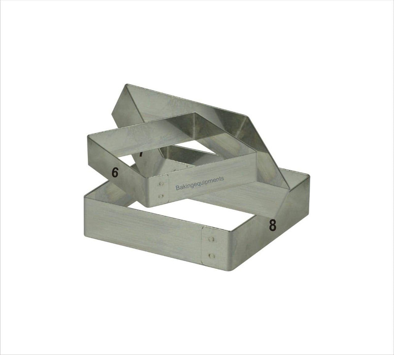 Ochtend Aluminium Pastry Cutter for Kitchen Square Cake cutting Pastry Cutter(Pack of 3)