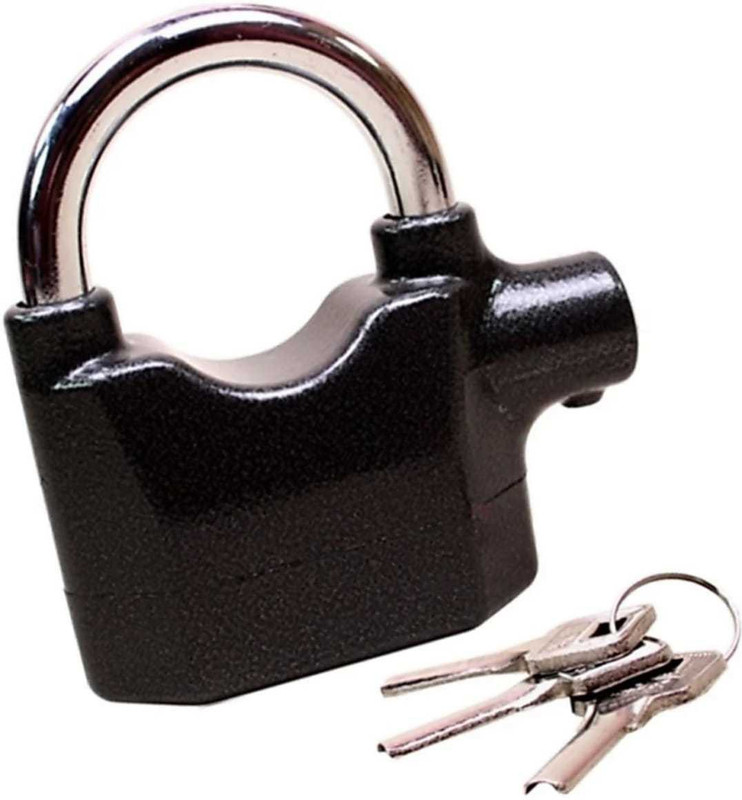 VSA Security Lock with Motion Sensor and 3 Keys (Black) Door & Window Door Window Alarm(Beep)